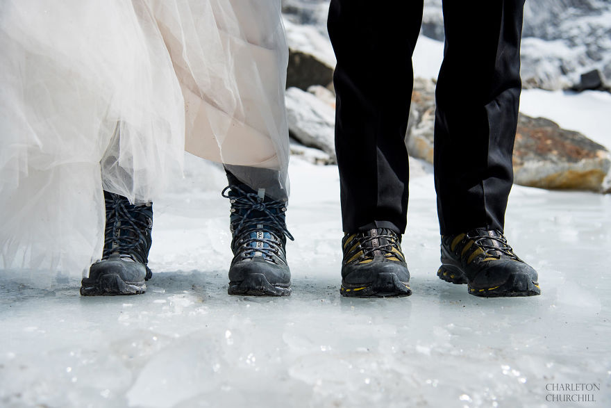 Everest'te Evlenen Çiftin Kıskandıran Fotoğrafları